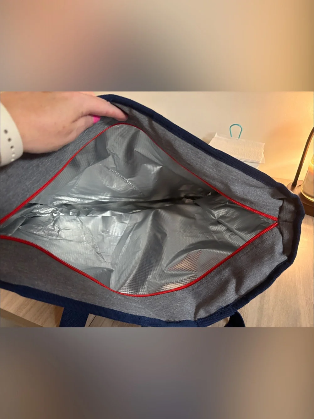Coleman Navy, Gray & Red Team-Graphic Cooler Bad